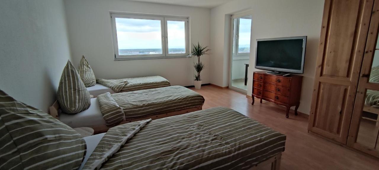 Skyline-Aussicht Und Fantastische Sonnenuntergaenge Apartment Langen  Bagian luar foto